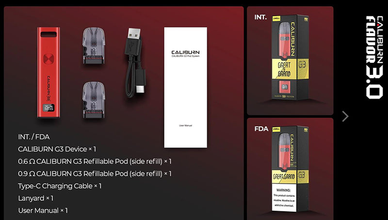 Uwell Caliburn G3 Pod Kit