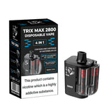 TRIX BAR MAX 2800 PUFFS KIT - WATERMELON ICE CARTRIDGE