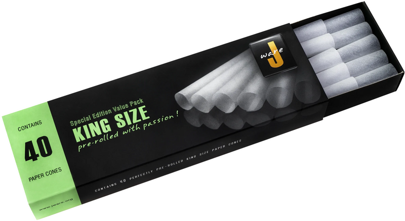 JWARE WHITE PRE ROLLED CONES KING SIZE LONG FILTER 109/30 MM